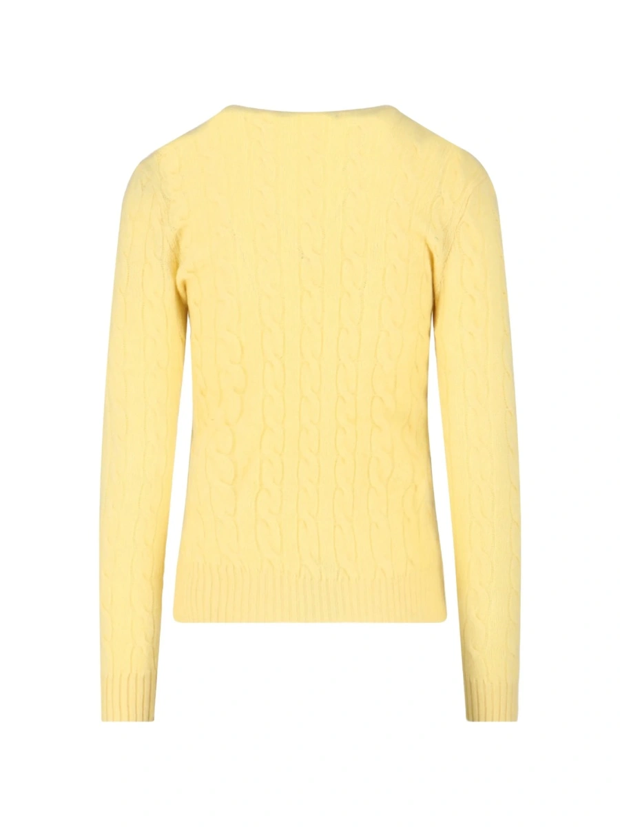 Pulover tricotat Ralph Lauren galben - Img 2