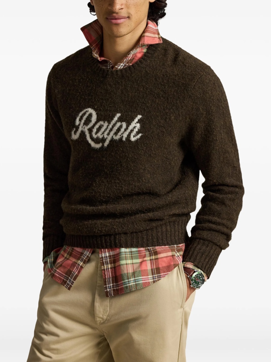 Pulover tricotat Ralph Lauren maro - Img 3