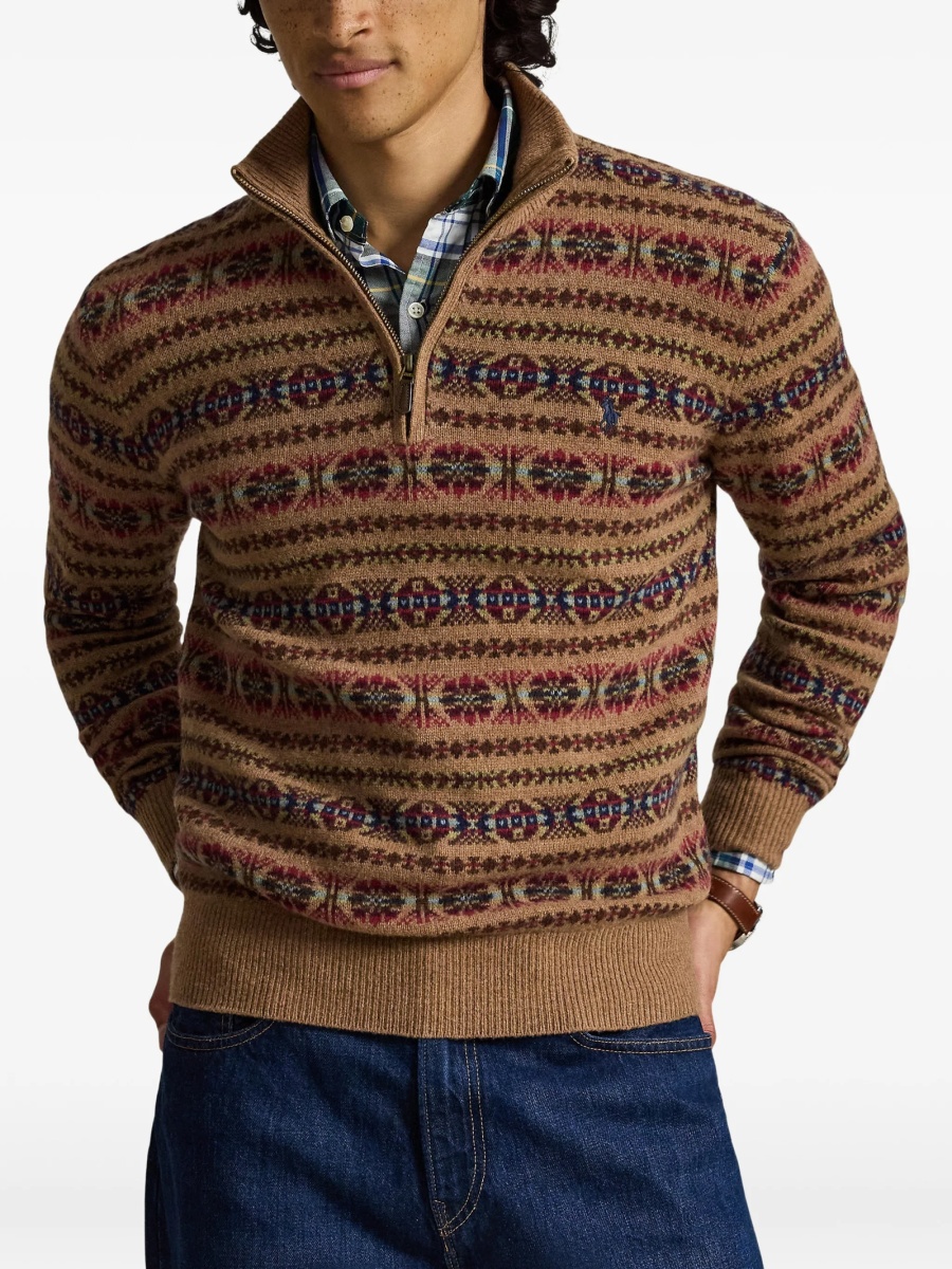 Pulover tricotat Ralph Lauren maro - Img 3