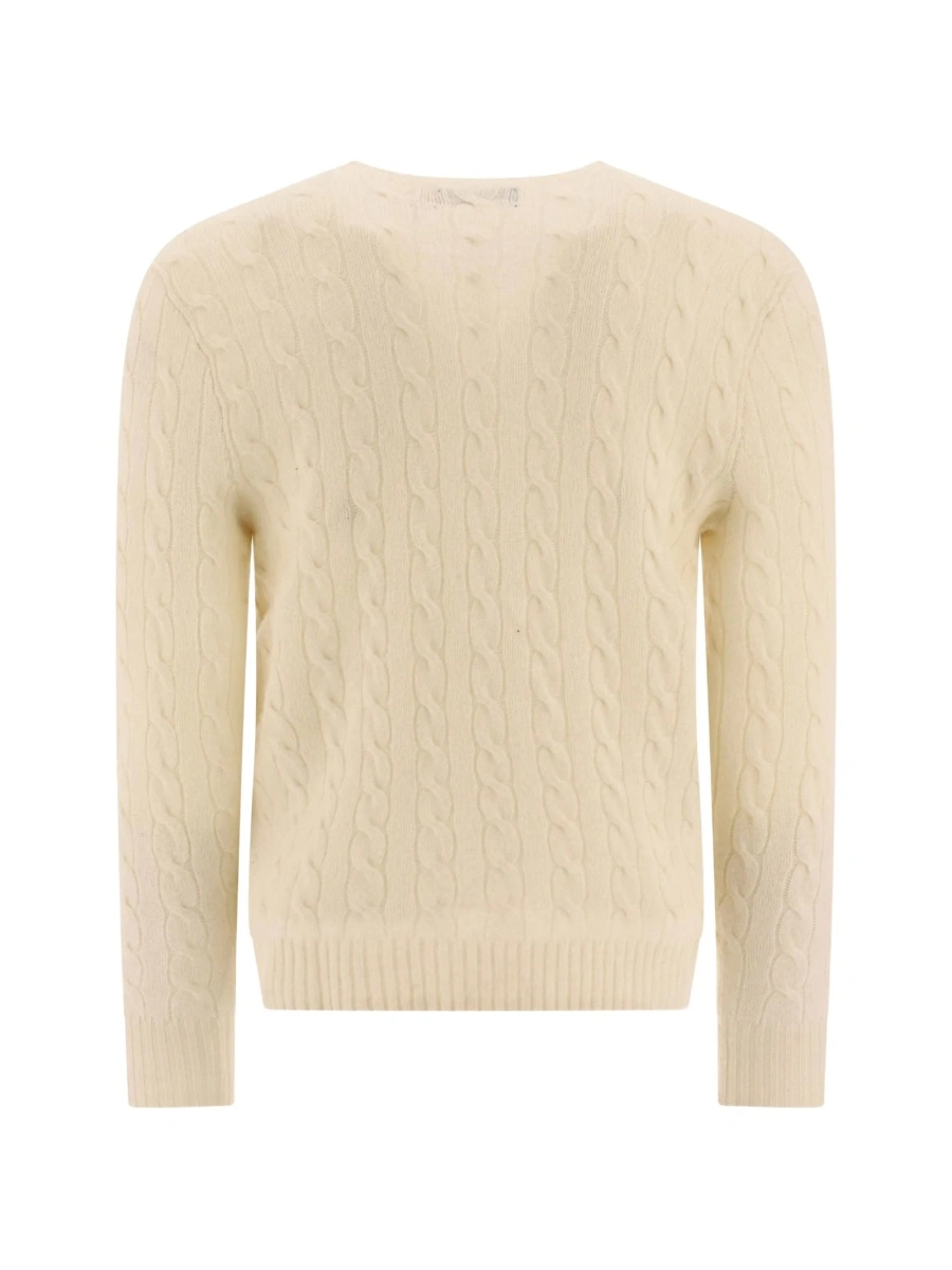 Pulover tricotat Ralph Lauren neutru - Img 6
