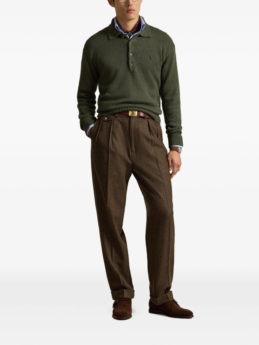 Pulover tricotat Ralph Lauren verde - Img 2