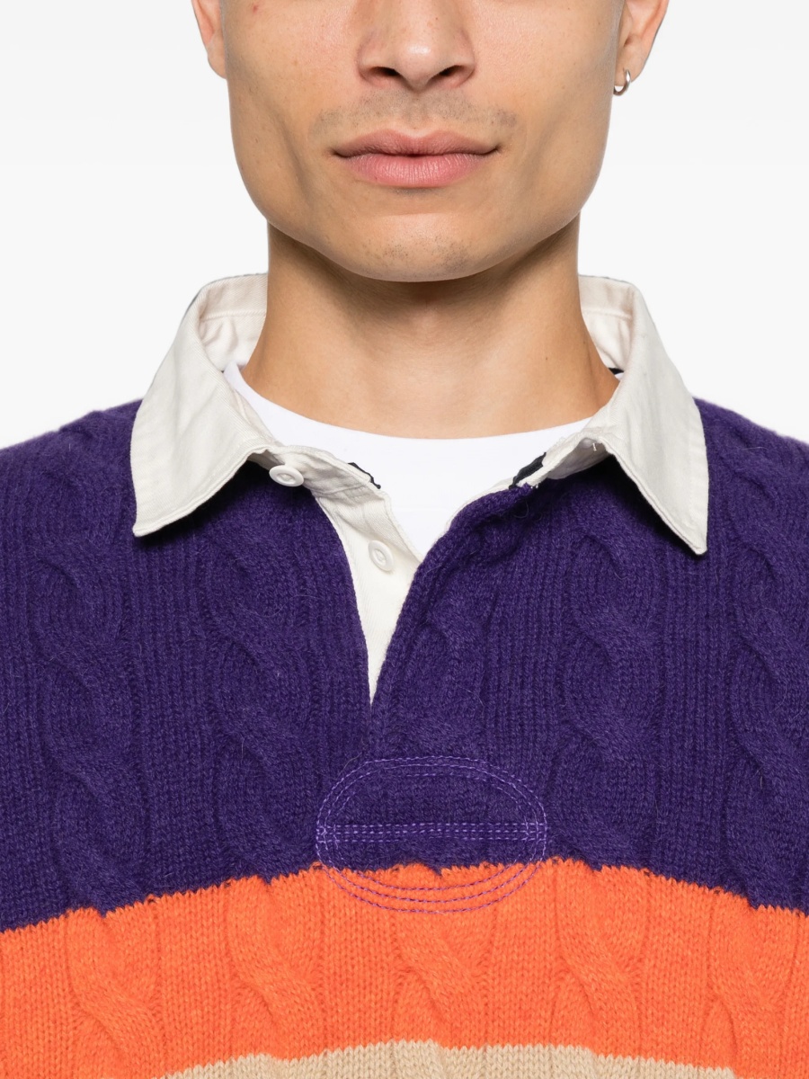 Pulover tricotat Ralph Lauren violet - Img 5