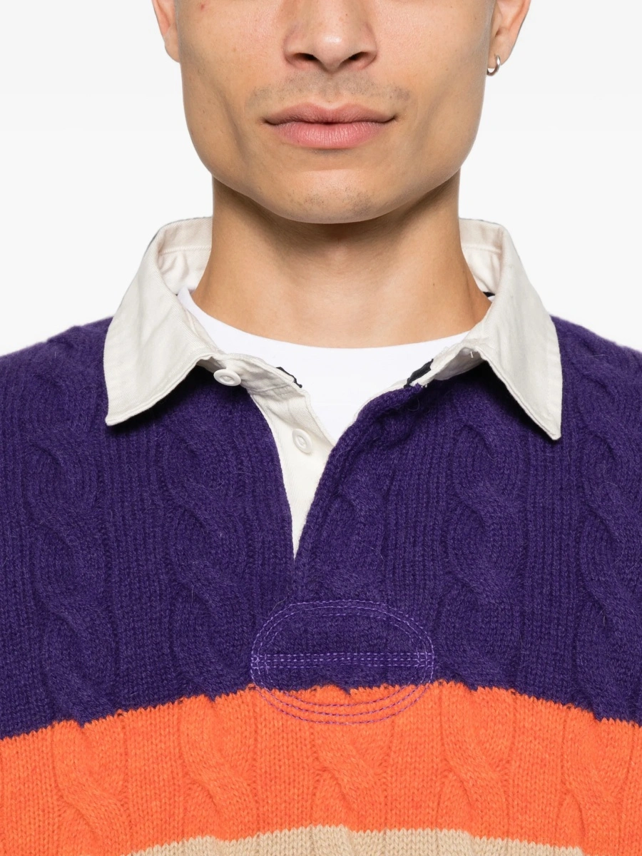 Pulover tricotat Ralph Lauren violet - Img 5
