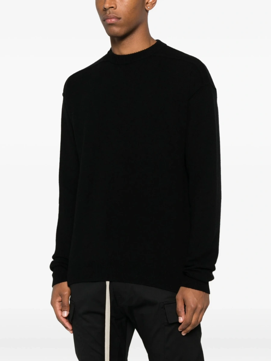 Pulover tricotat Rick Owens negru - Img 3