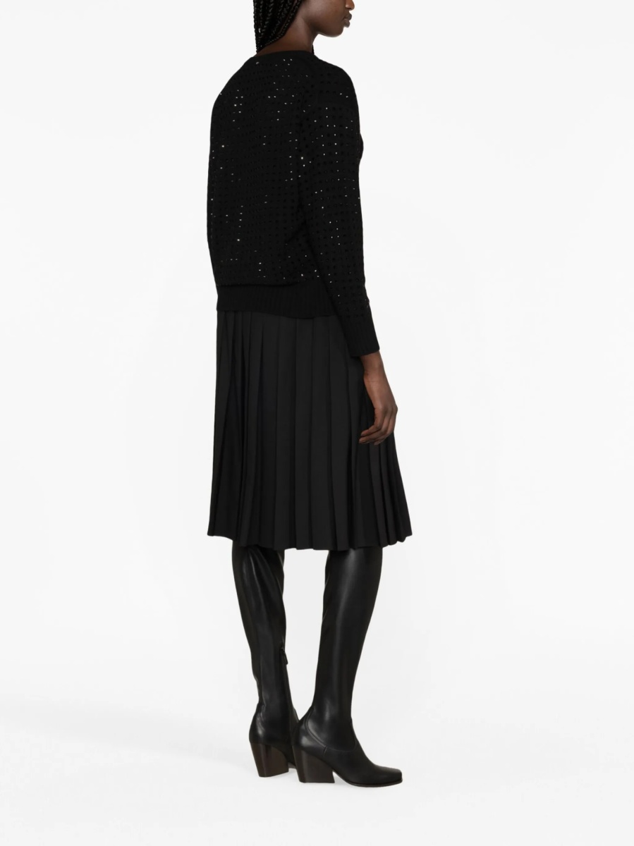 Pulover tricotat SPORTMAX negru - Img 4
