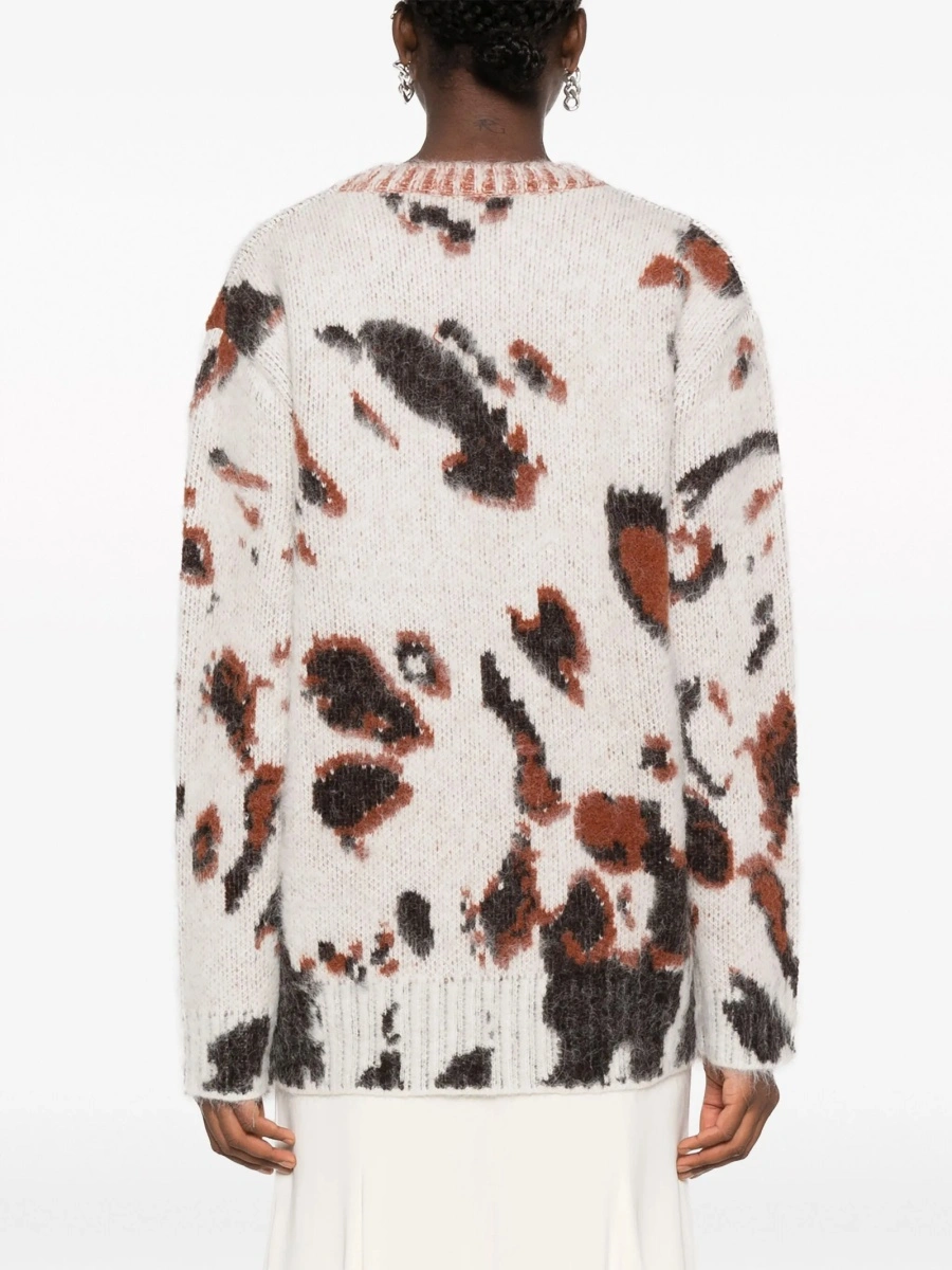 Pulover tricotat Stella McCartney neutru - Img 4