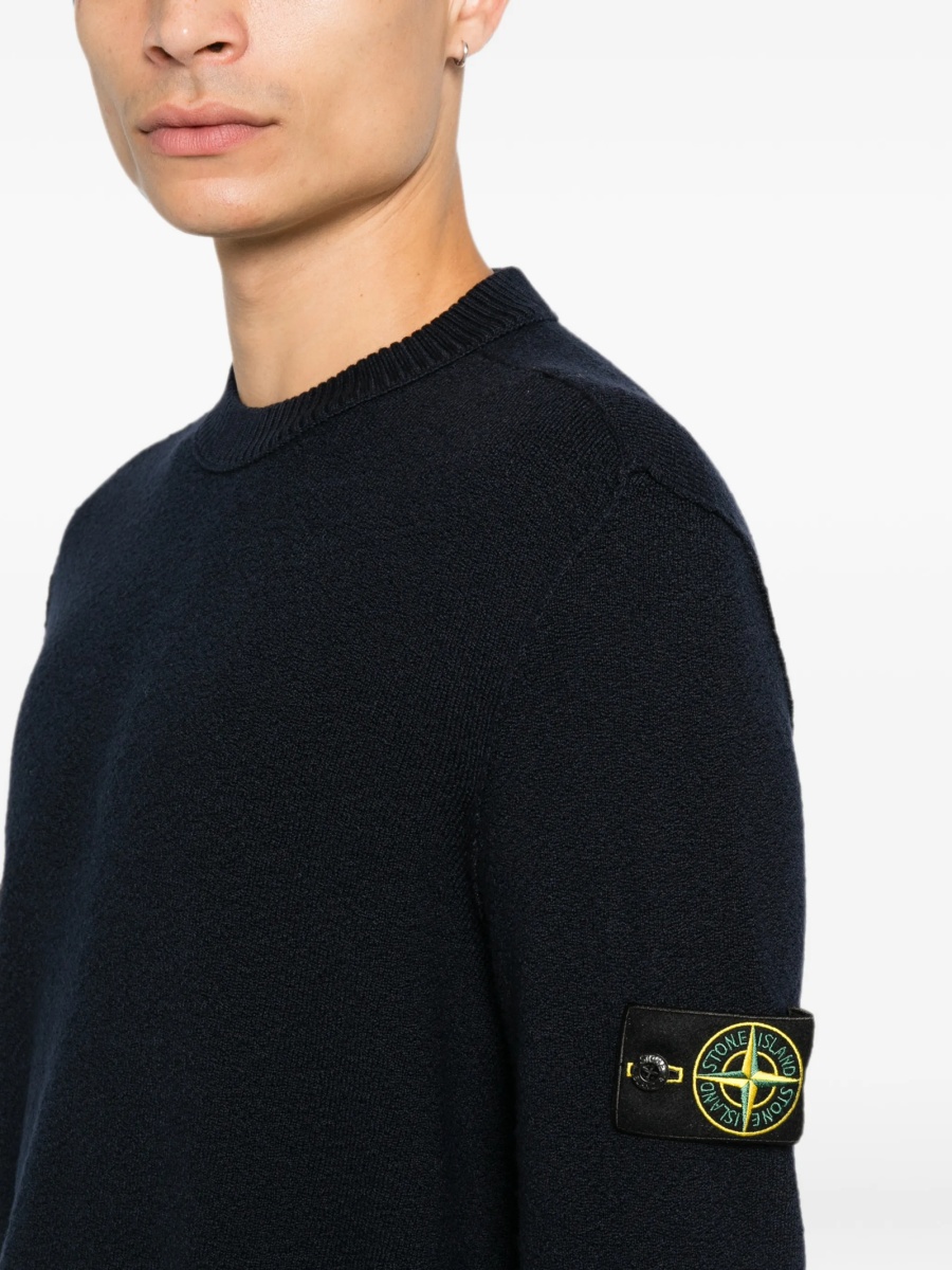 Pulover tricotat Stone Island albastru - Img 5