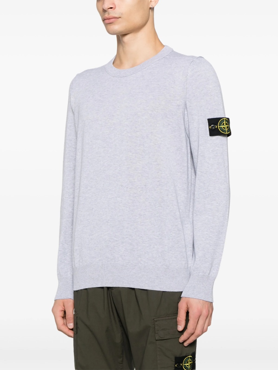 Pulover tricotat Stone Island gri - Img 3