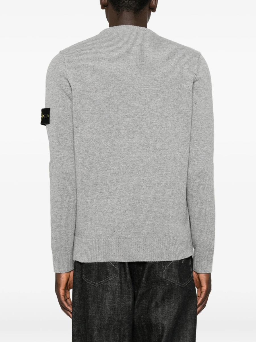 Pulover tricotat Stone Island gri - Img 4