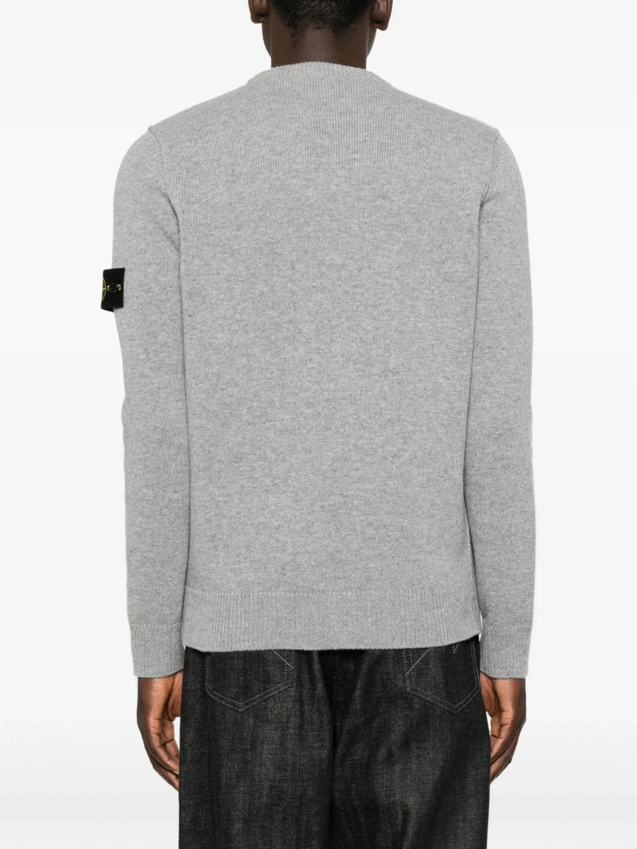 Pulover tricotat Stone Island gri - Img 4