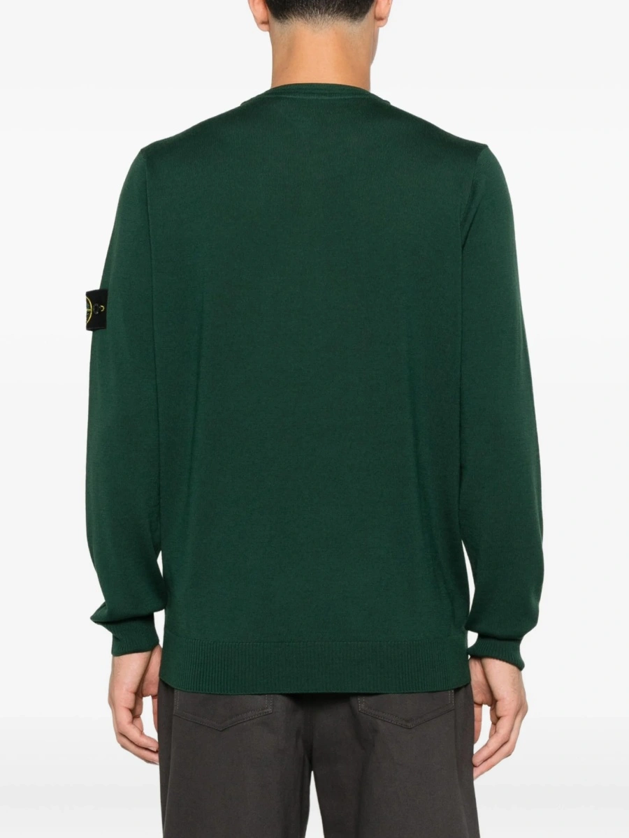 Pulover tricotat Stone Island verde - Img 4