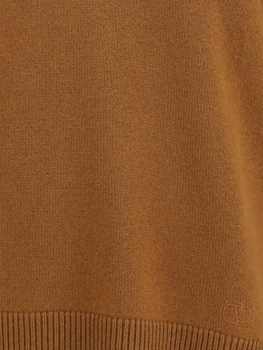 Pulover tricotat Valentino Garavani neutru - Img 3