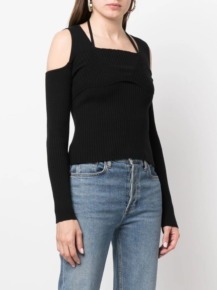 Pulover tricotat Versace Jeans Couture negru - Img 3