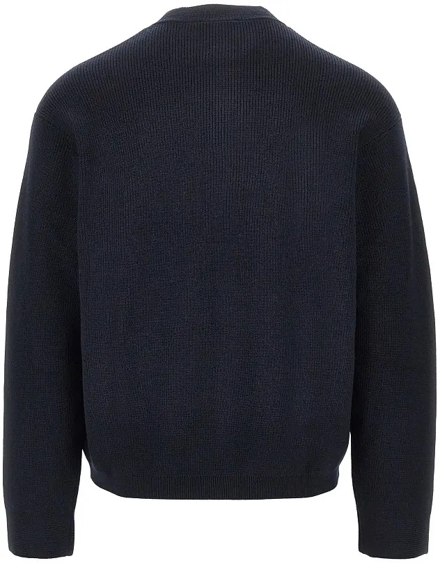 Pulover Wool and cotton crewneck cardigan - Img 3