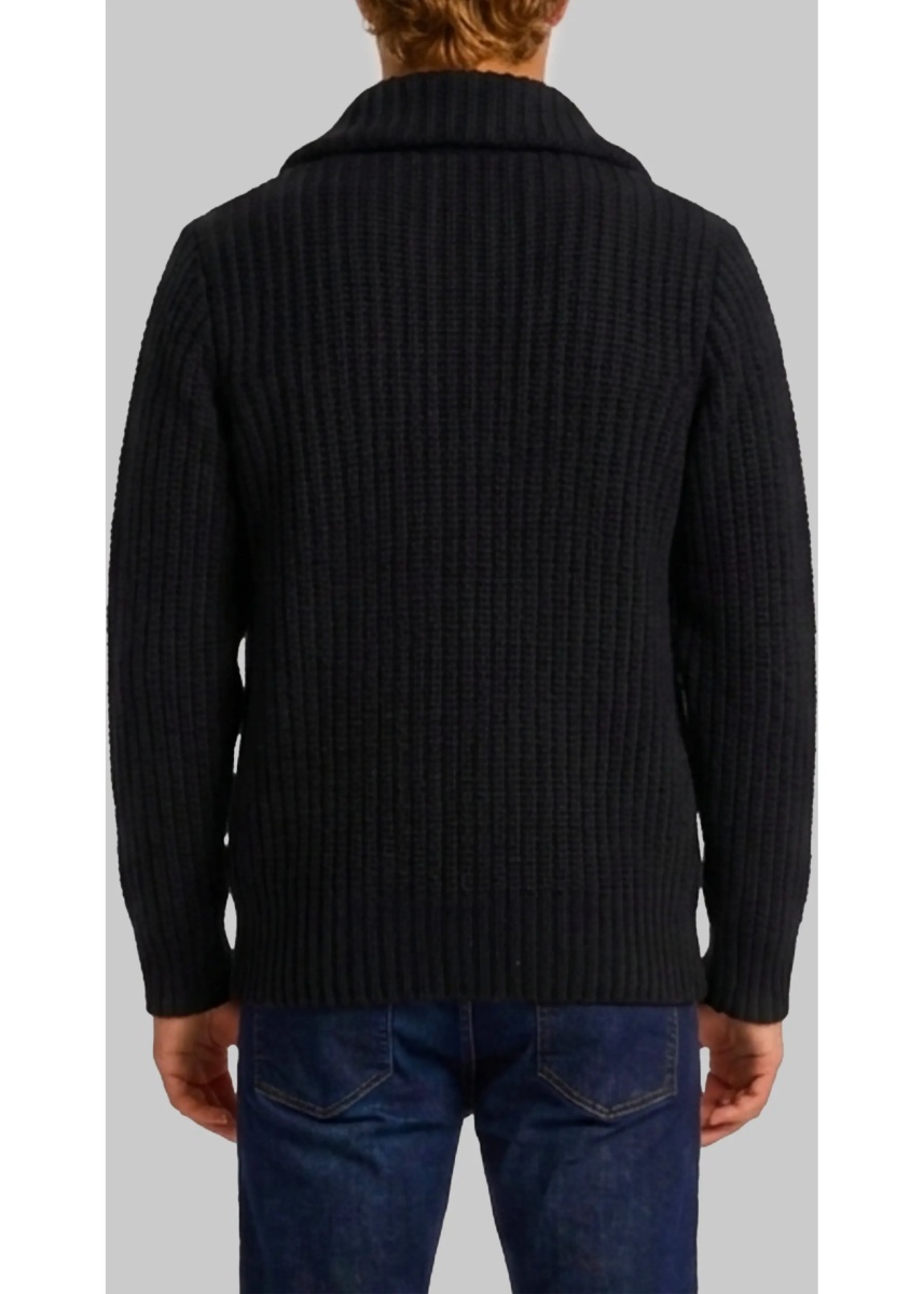 Pulovere Ribbed Zip Jacket In - Img 3