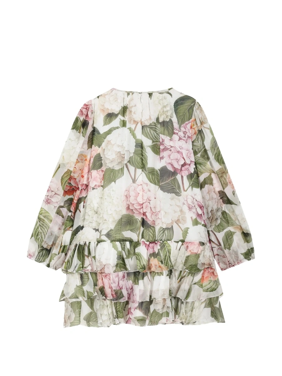 Rochie casual Dolce &amp; Gabbana alba din matase - Img 2