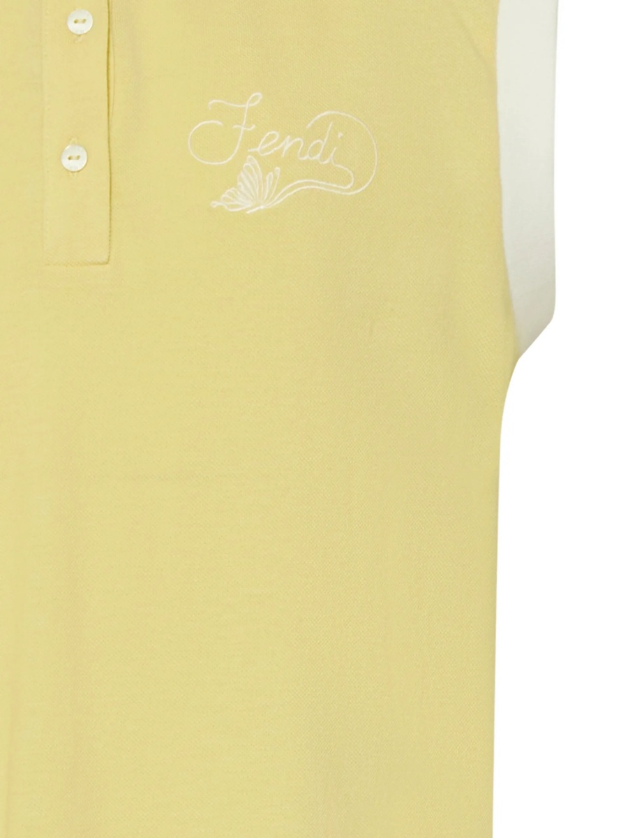 Rochie casual Fendi galbena - Img 3