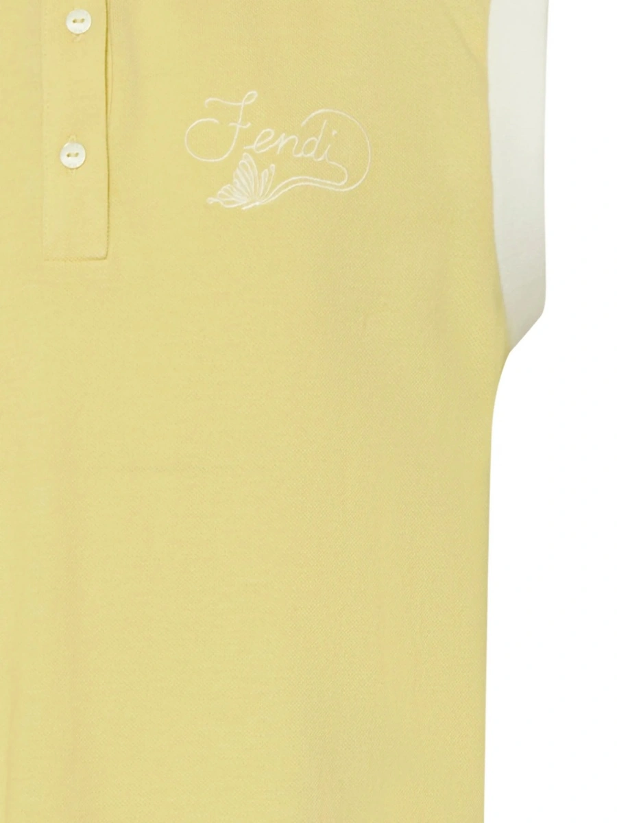 Rochie casual Fendi galbena - Img 3