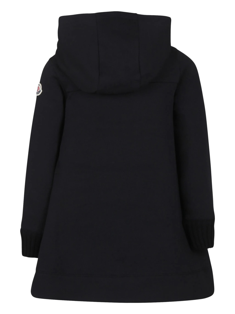 Rochie casual Moncler neagra din bumbac si lana - Img 2