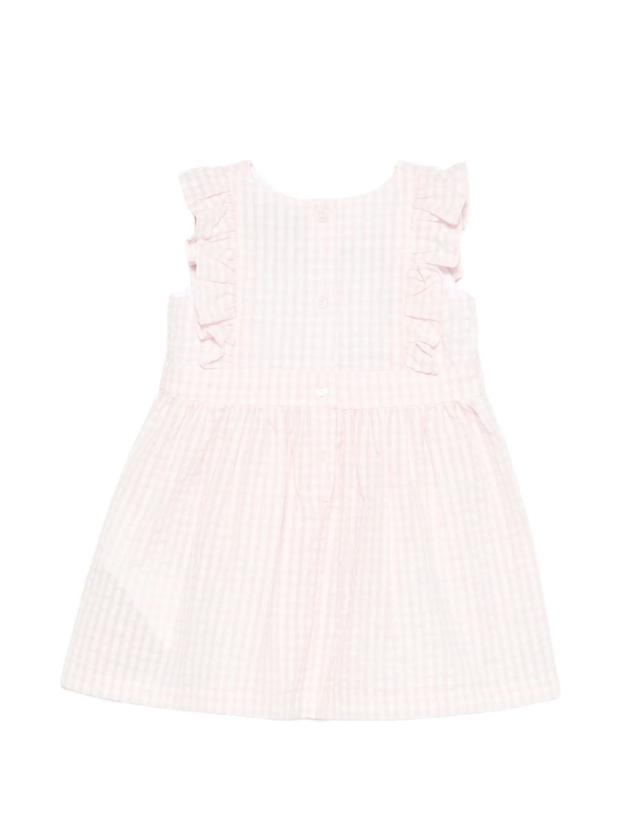 Rochie casual Moschino roz din bumbac si polyester - Img 2