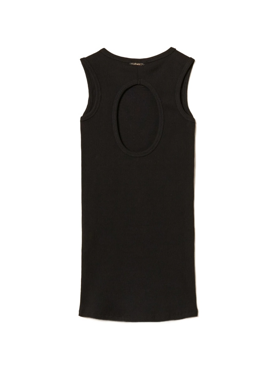 Rochie casual TWIN SET Girl neagra - Img 2