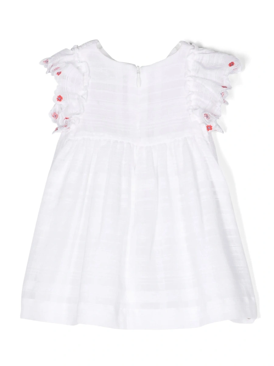 Rochie de eveniment Tartine et Chocolat alba din bumbac - Img 2
