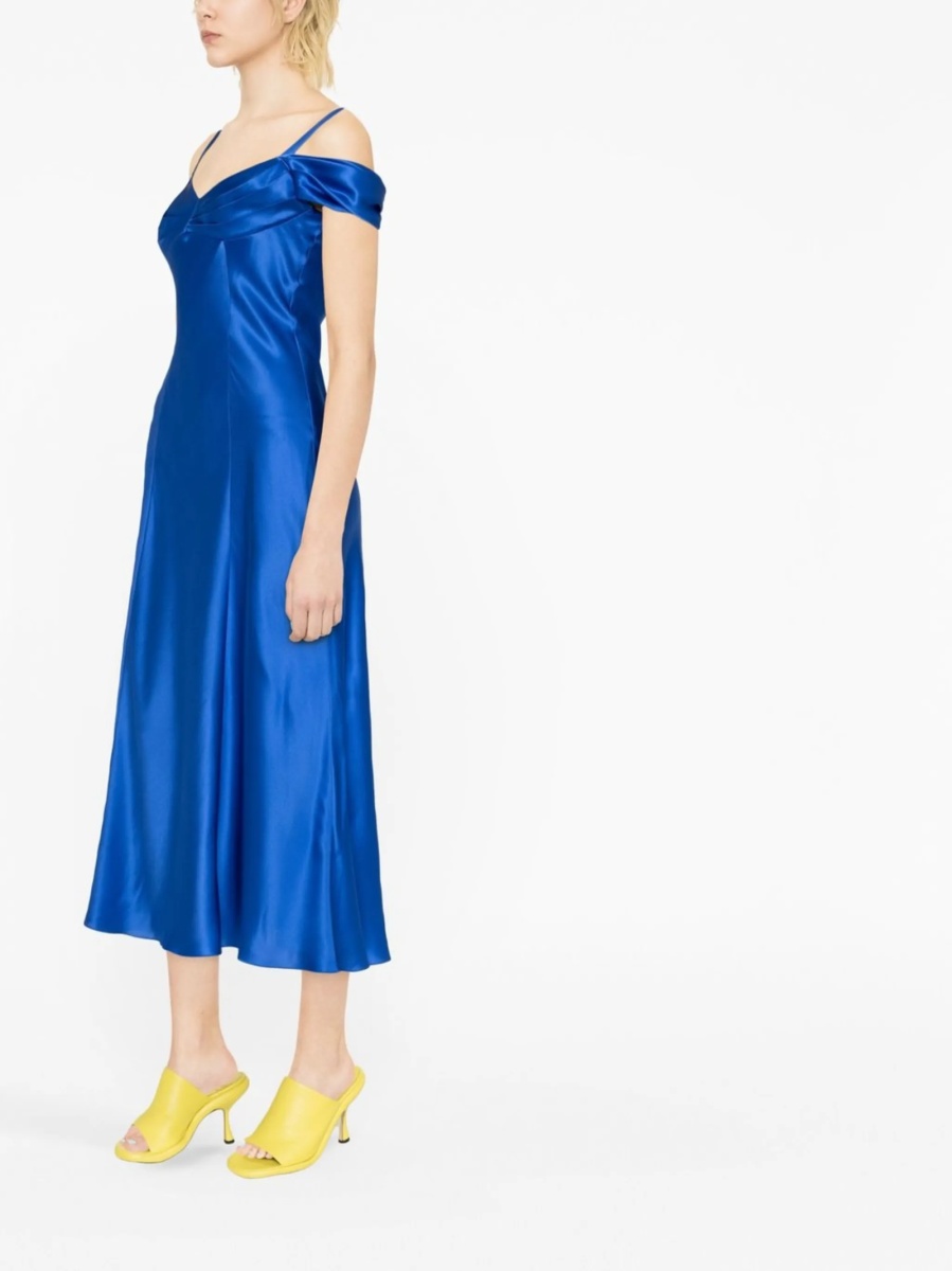 Rochie de ocazie Alberta Ferretti albastra - Img 3