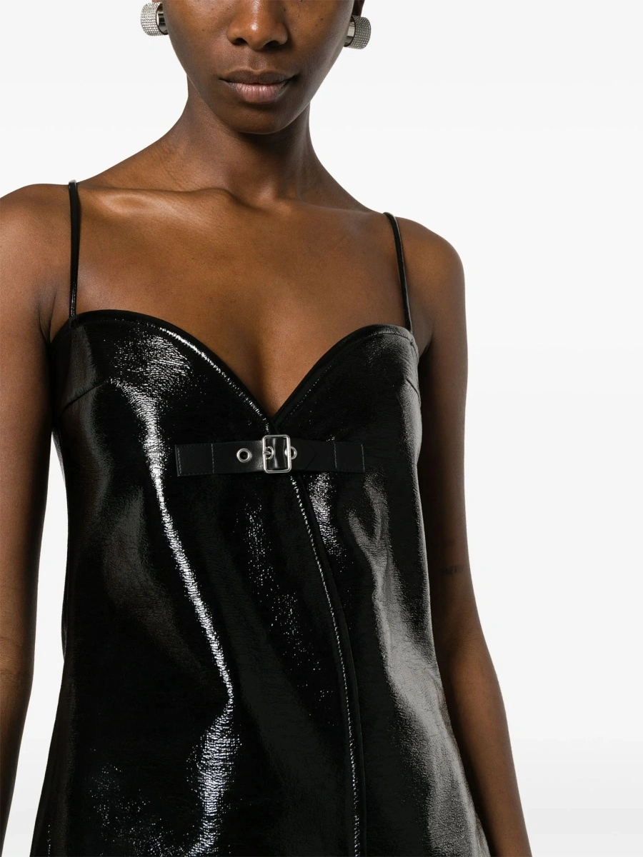 Rochie de ocazie COURRÈGES neagra din polyester si elastan - Img 5