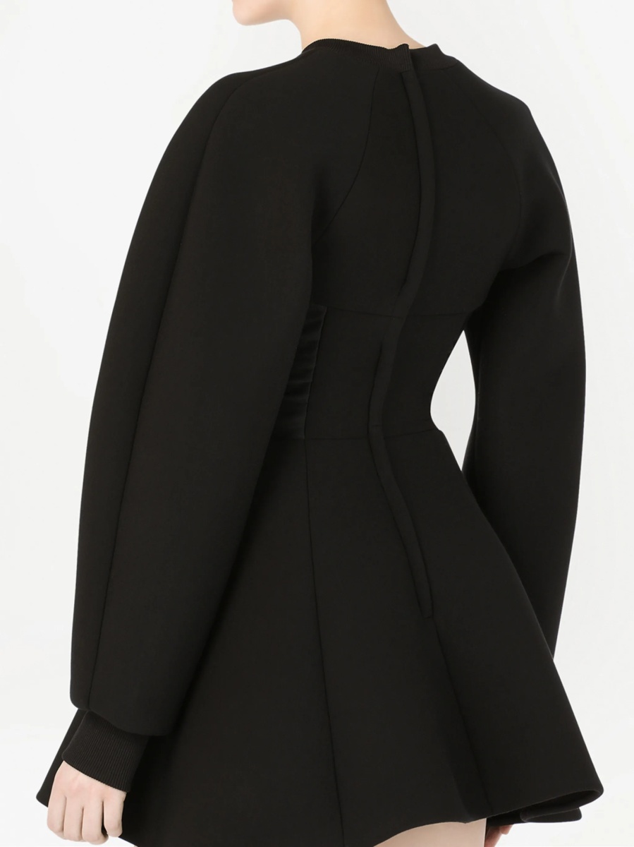 Rochie de ocazie Dolce &amp; Gabbana neagra din bumbac si elastan - Img 5