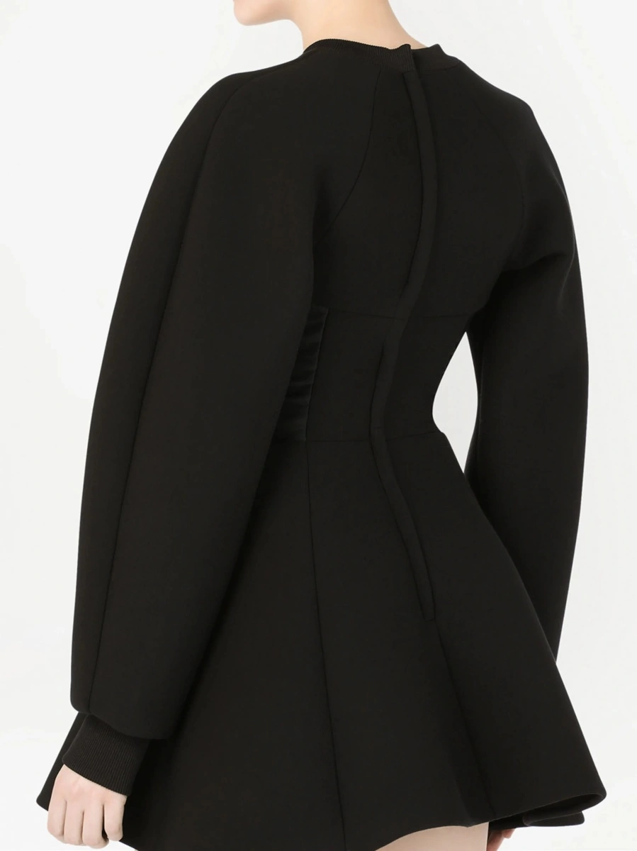 Rochie de ocazie Dolce &amp; Gabbana neagra din bumbac si elastan - Img 5