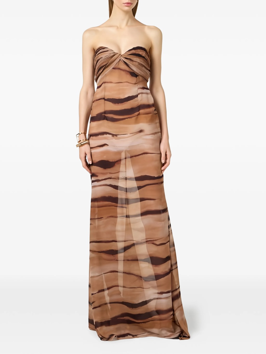 Rochie de ocazie Elisabetta Franchi maro - Img 2