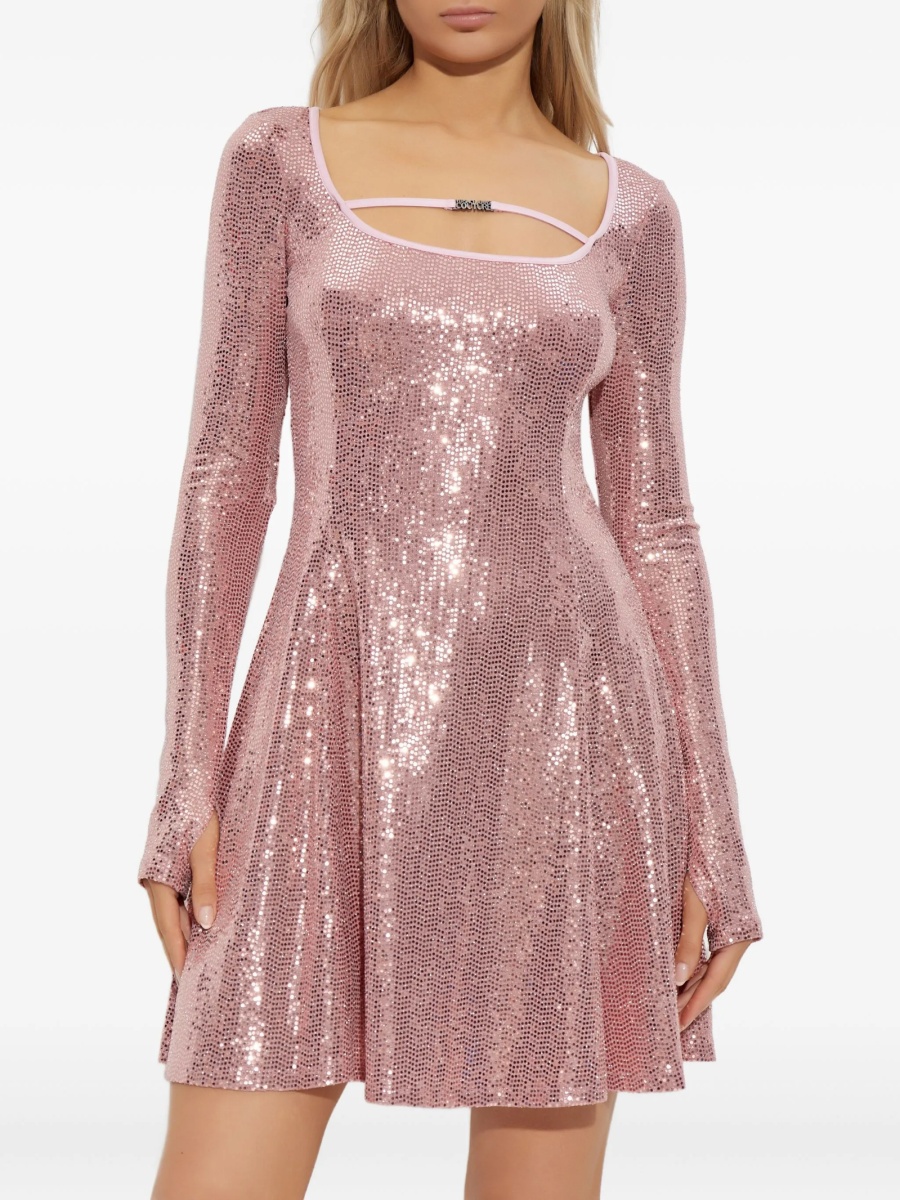 Rochie de ocazie Versace Jeans Couture roz - Img 3