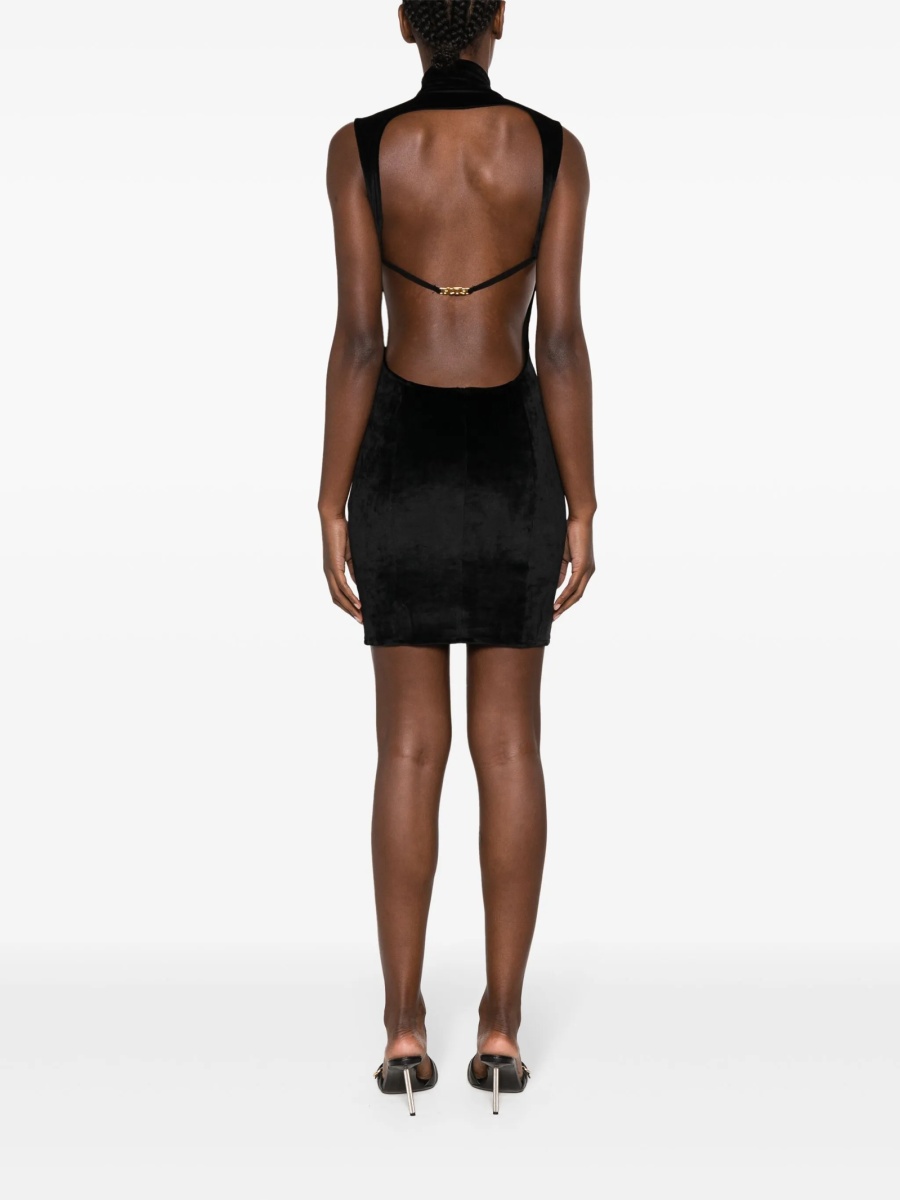 Rochie de seara GCDS neagra - Img 4