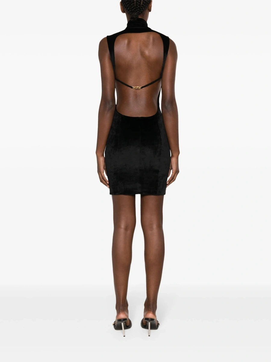 Rochie de seara GCDS neagra - Img 4