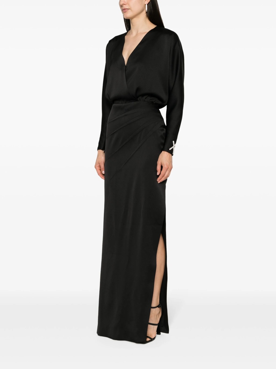 Rochie de seara GENNY neagra din polyester - Img 3
