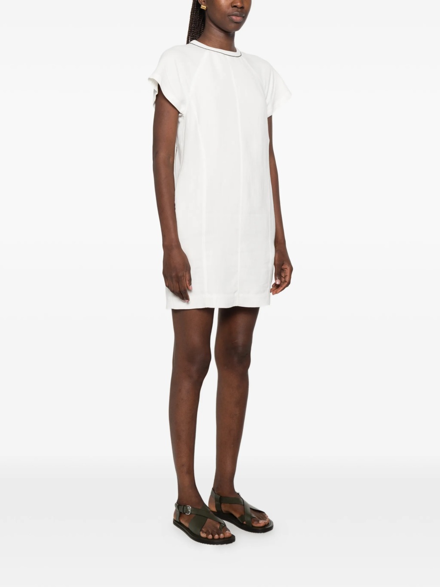 Rochie de zi Brunello Cucinelli alba - Img 3