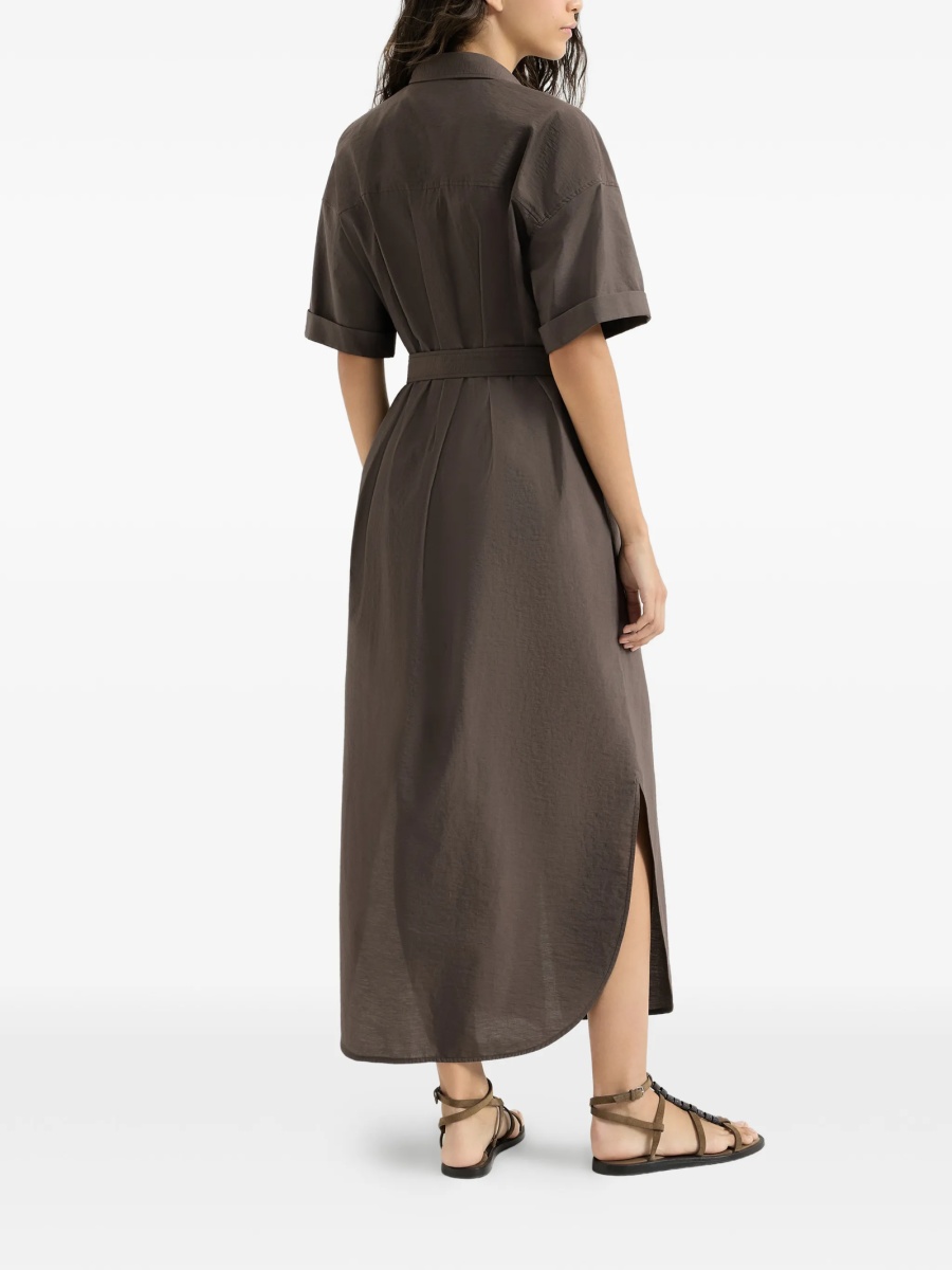 Rochie de zi Brunello Cucinelli maro - Img 4