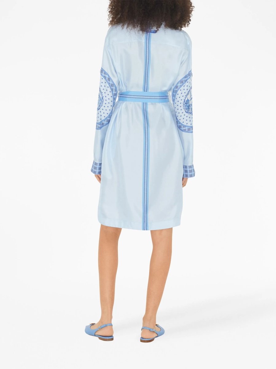 Rochie de zi Burberry albastra - Img 4