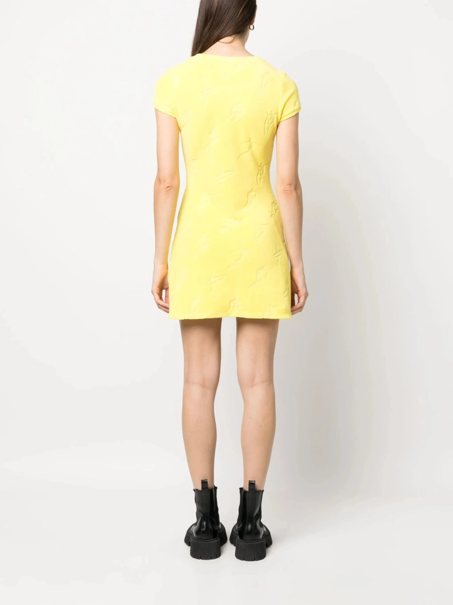 Rochie de zi DSQUARED2 galbena - Img 4