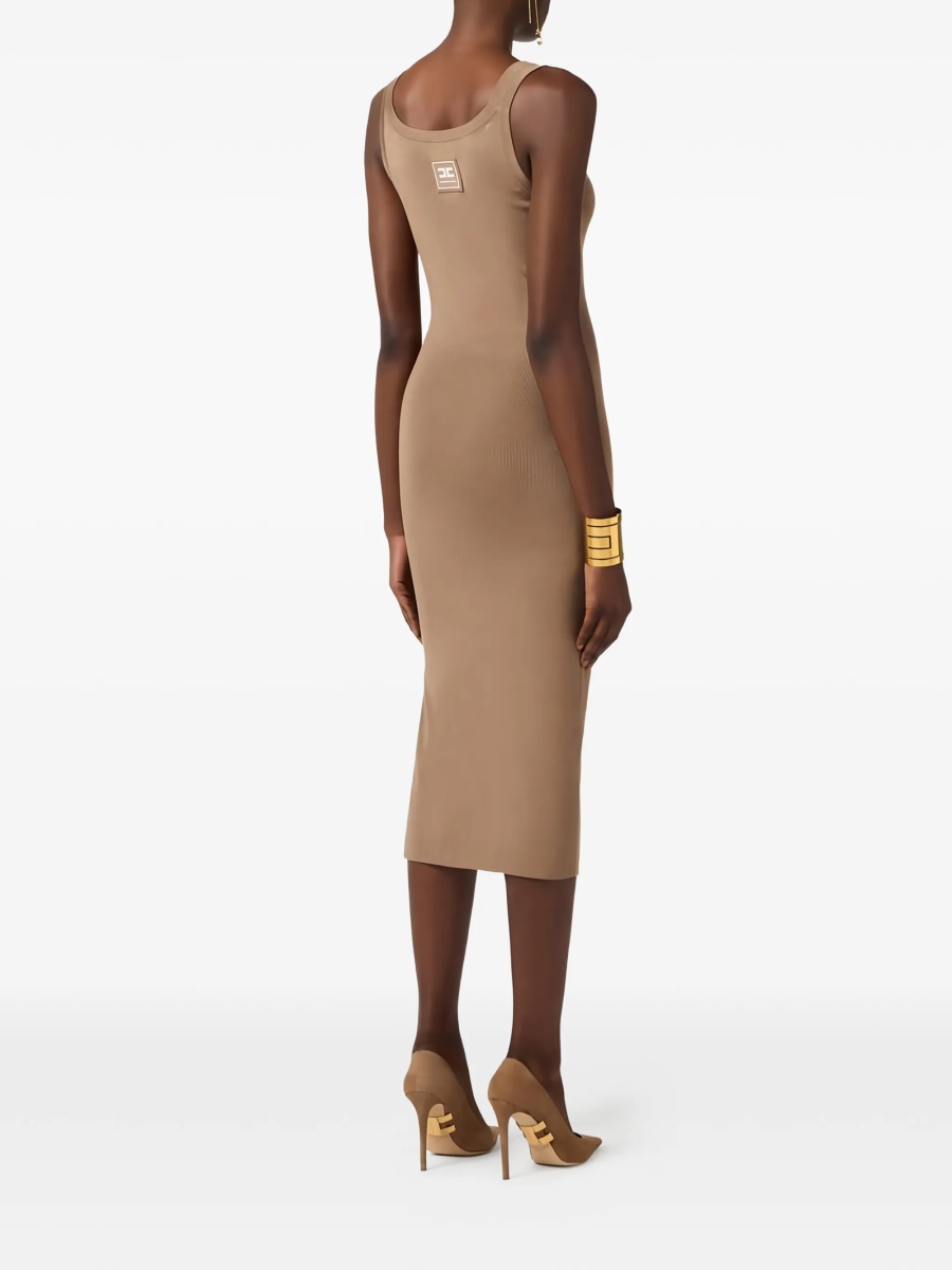 Rochie de zi Elisabetta Franchi neutra - Img 3