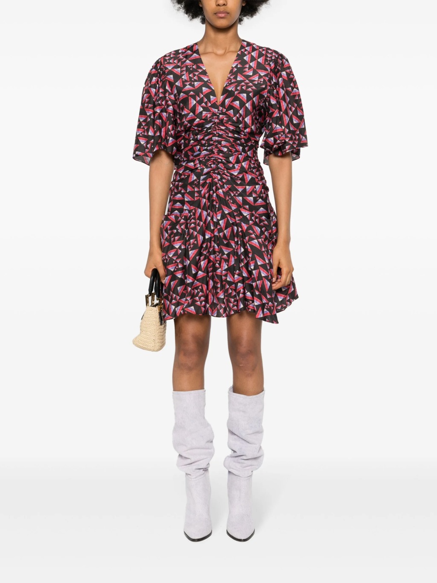Rochie de zi Isabel Marant neagra din matase si poliamida - Img 2