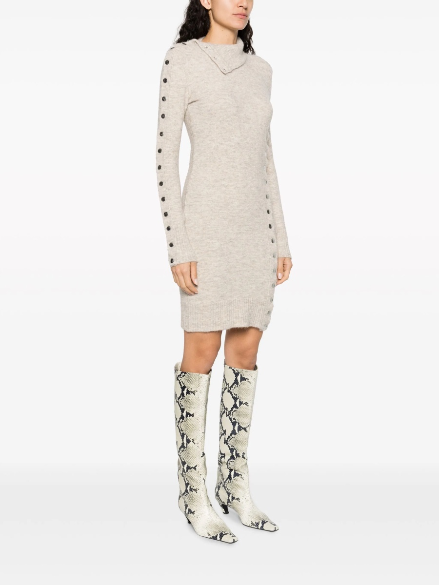 Rochie de zi Isabel Marant neutra - Img 3