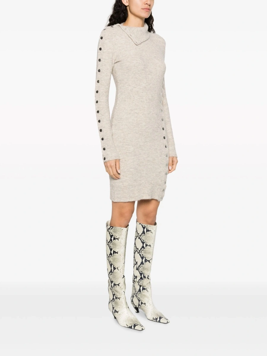 Rochie de zi Isabel Marant neutra - Img 3
