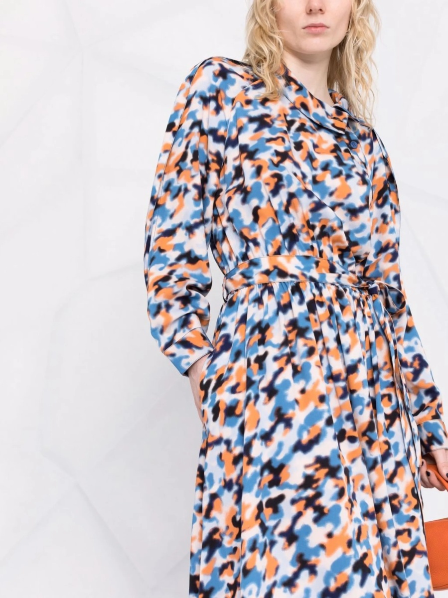 Rochie de zi Kenzo albastra - Img 5