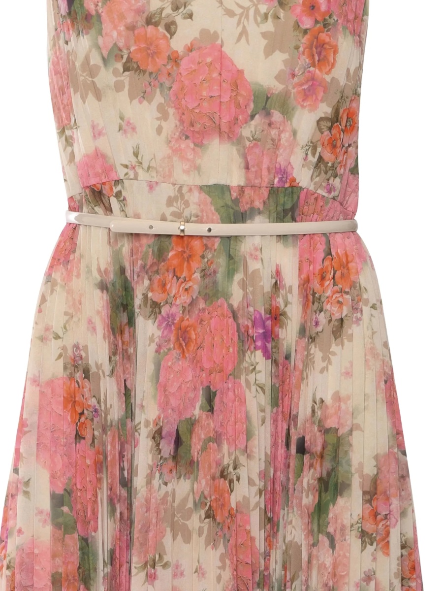 Rochie de zi MaxMara Studio neutra din polyester - Img 3