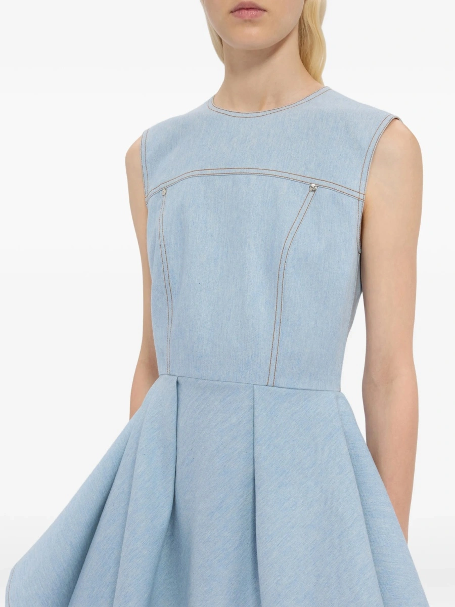 Rochie de zi MSGM albastra - Img 5