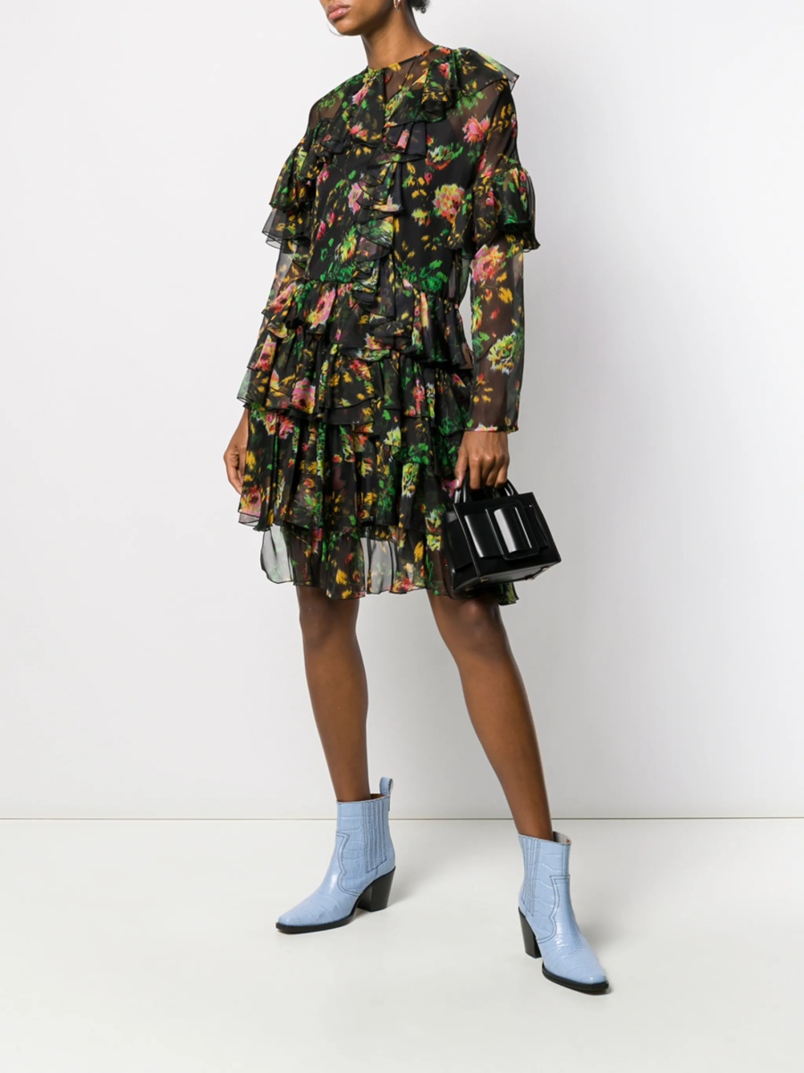 Rochie de zi MSGM neagra din polyester - Img 2
