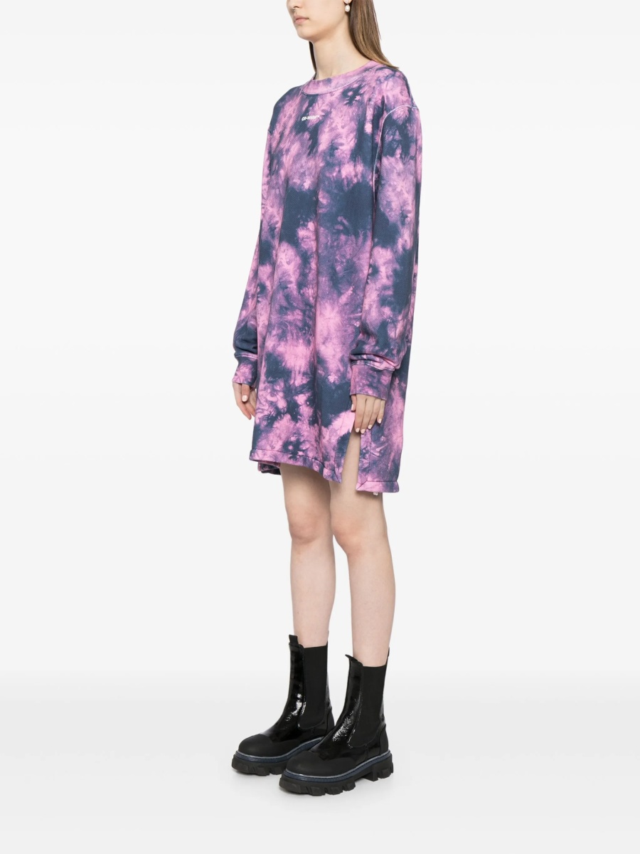 Rochie de zi Off-White roz - Img 3