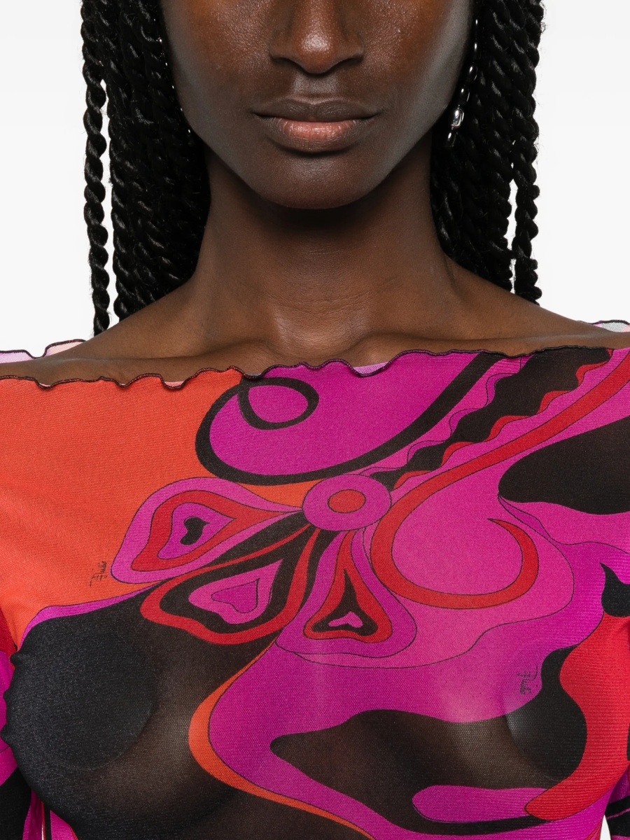 Rochie de zi PUCCI roz - Img 5