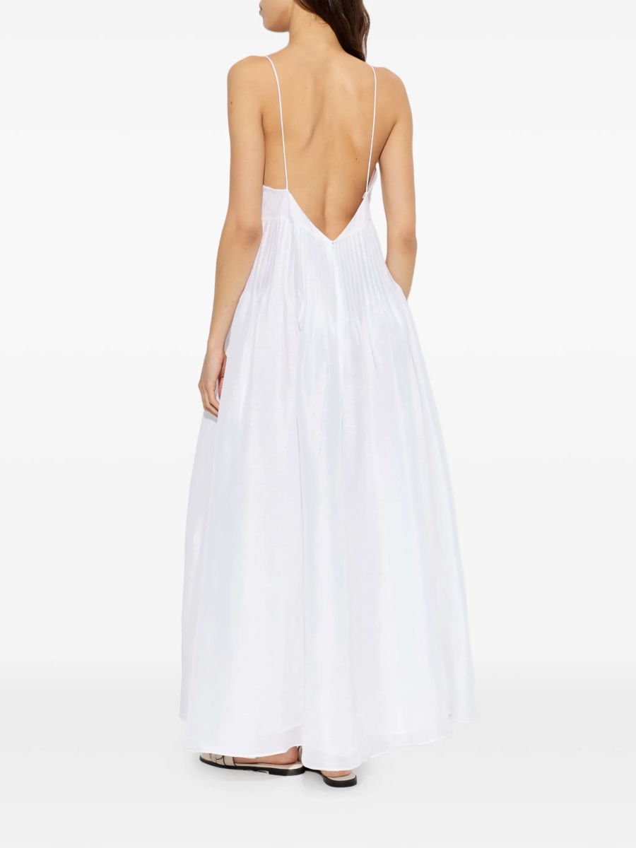 Rochie de zi Tory Burch alba din in - Img 4